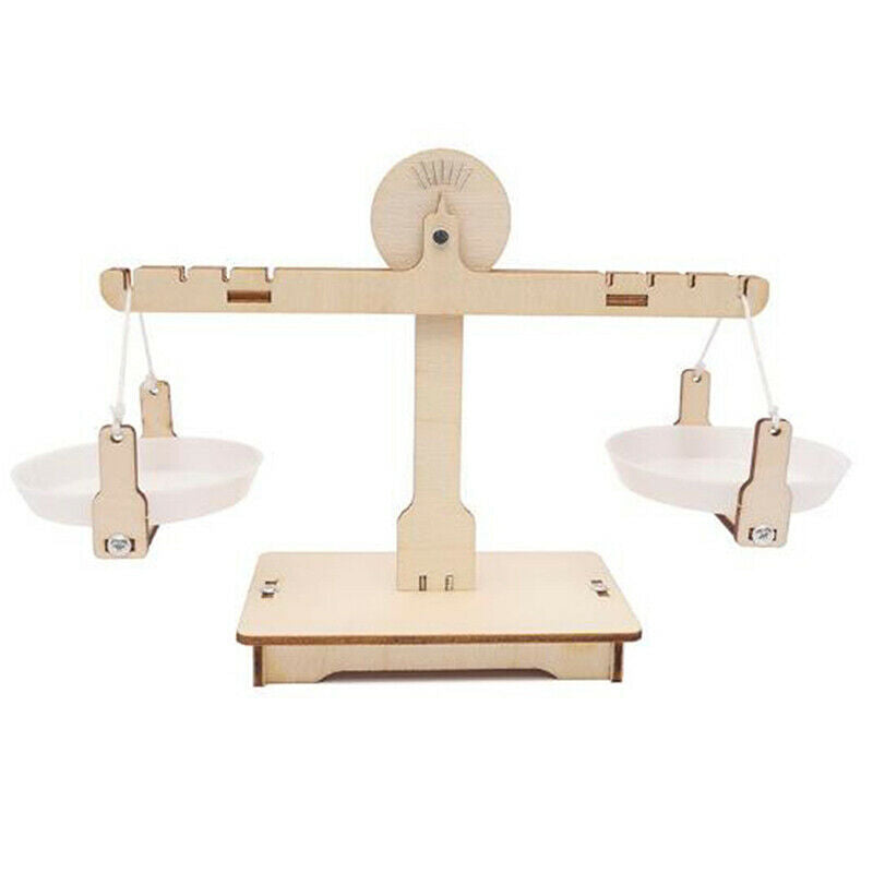 Kids DIY Educational Wooden Balancing Scale Math Learning Game Board Toys Kit SJ