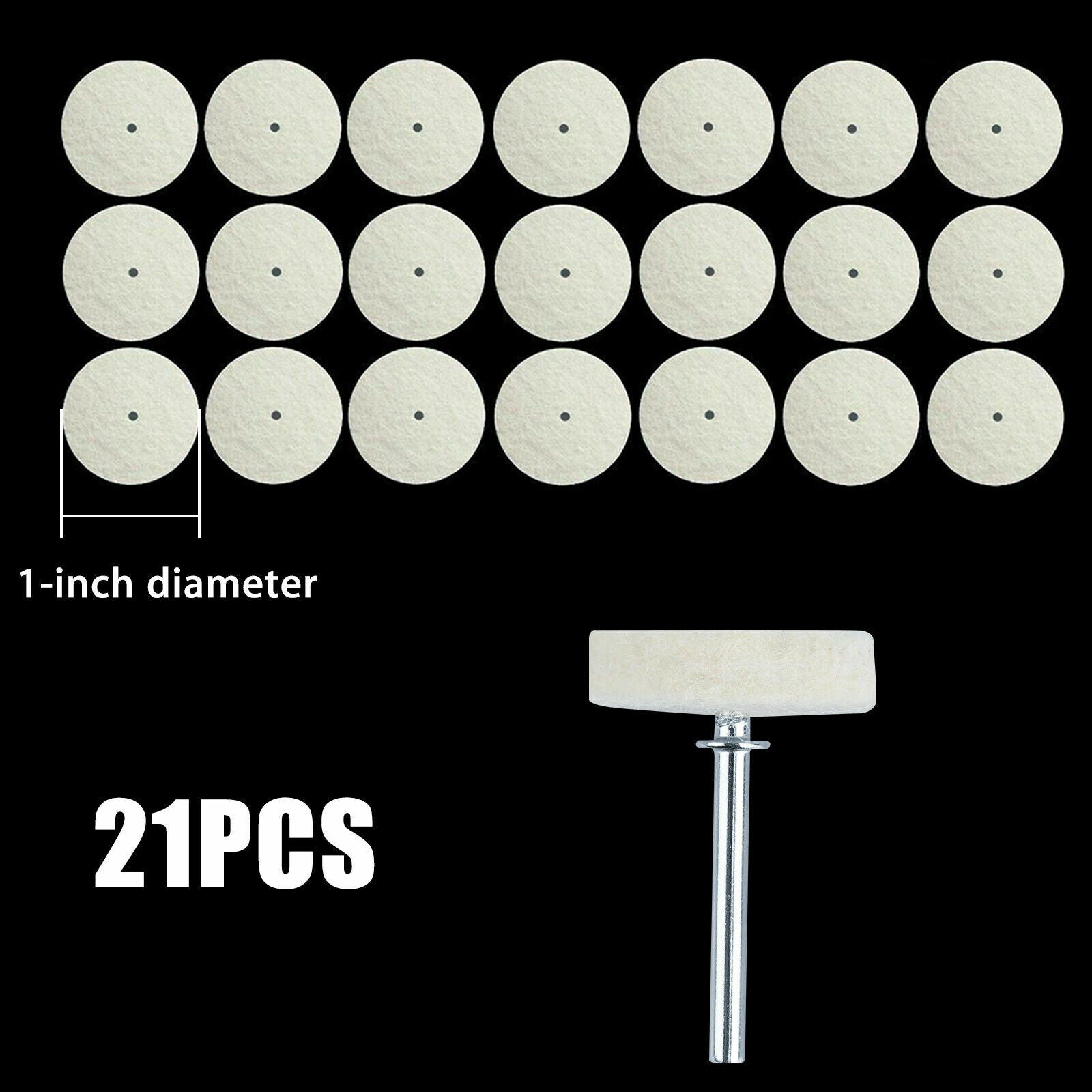 88 Soft Felt Polishing Buffing Wheel Mixed Set Accessory for Dremel Rotary Tool
