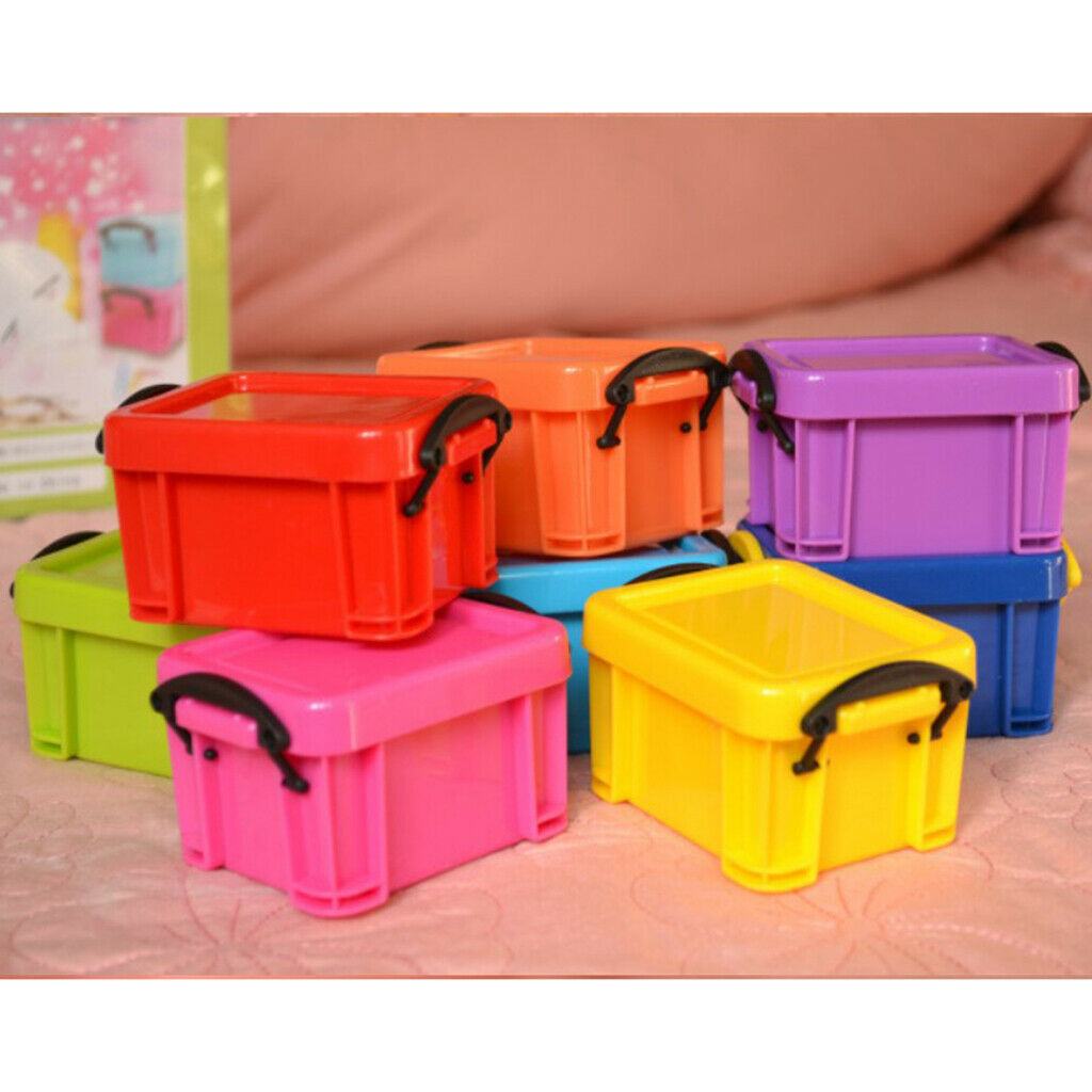 2Pcs Candy Color Creative Home Furnishing Trumpet Mini Lock Box Storage case