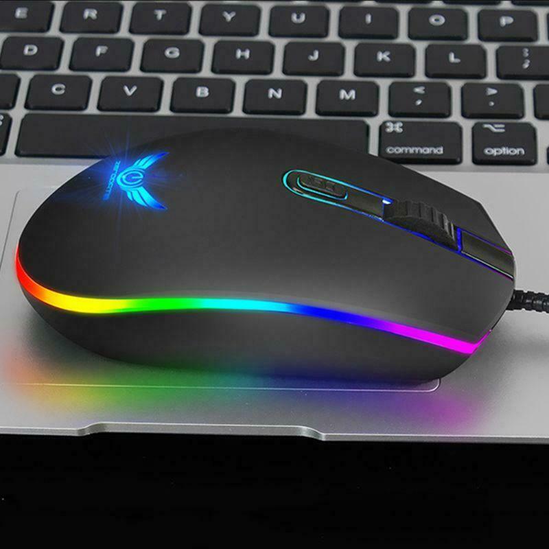 RGB Wired Gaming Mouse Optical Wire Computer Gamer Mice for PC Laptop Notebook