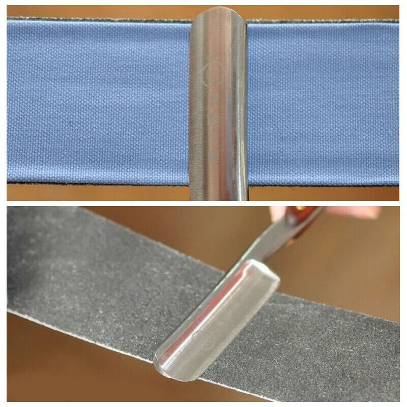1Pc Canvas PU Leather Sharpening Strop Shaving Razor Accessory Barber Strap Tool