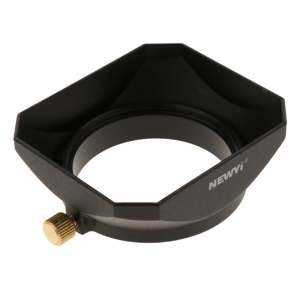 49mm Camera Lens Hood Square Shade, for Standard Wide-angle Telephoto Lenses,