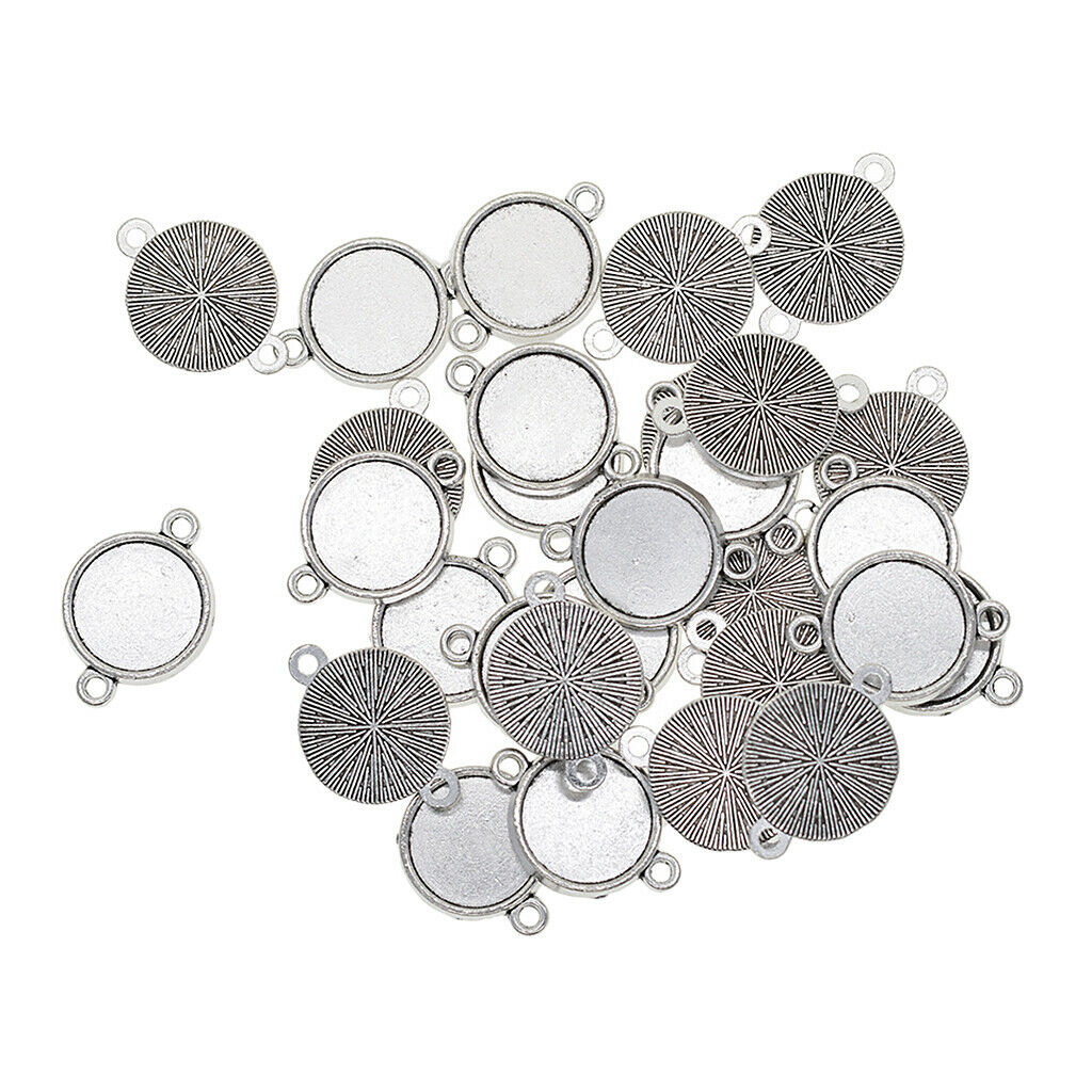 30 Pieces Fit 14mm Single Sided Double Loop Hanging Classic Cameo