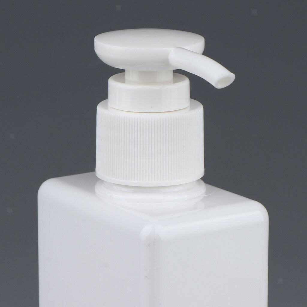 8Pcs 150ml PET Empty Flat Press Pump Bottles Holder for Essence Emulsion
