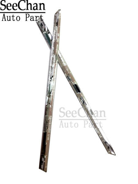 Pair of Front Bumper Fog Light Spoiler Trim Chrome Decoration Fit AUDI Q7 10-15
