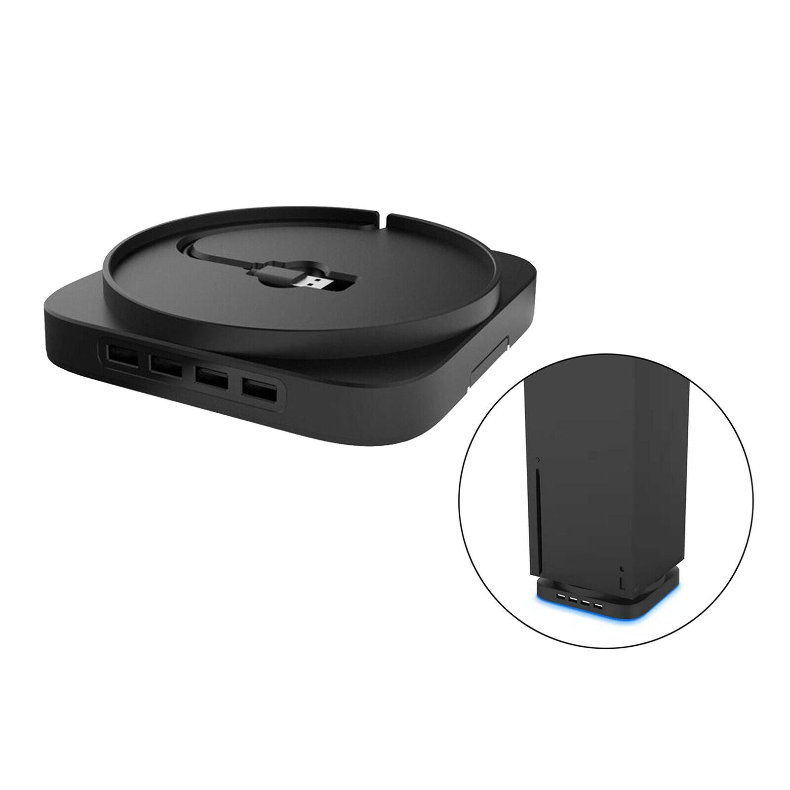 Vertical Stand 4 Ports USB Hub for   Series X Game Console Accessories