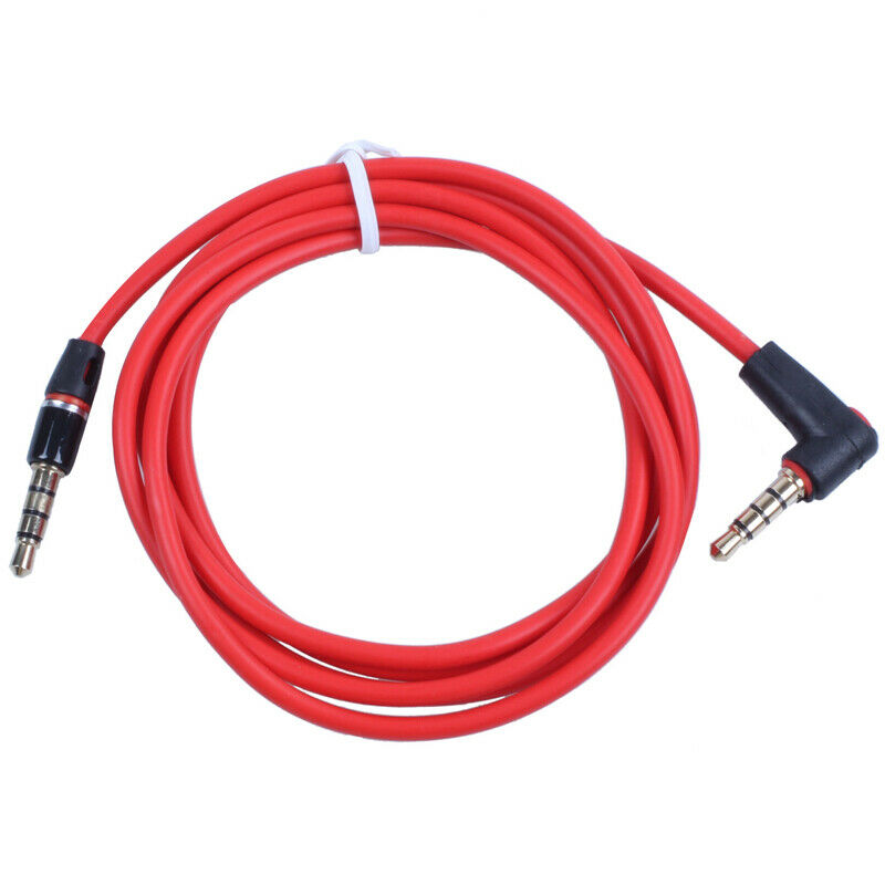 3.5mm 1/8 inch Male to Male 4 Pole Car AUX Audio Cord Cable Record Headphone RQ7