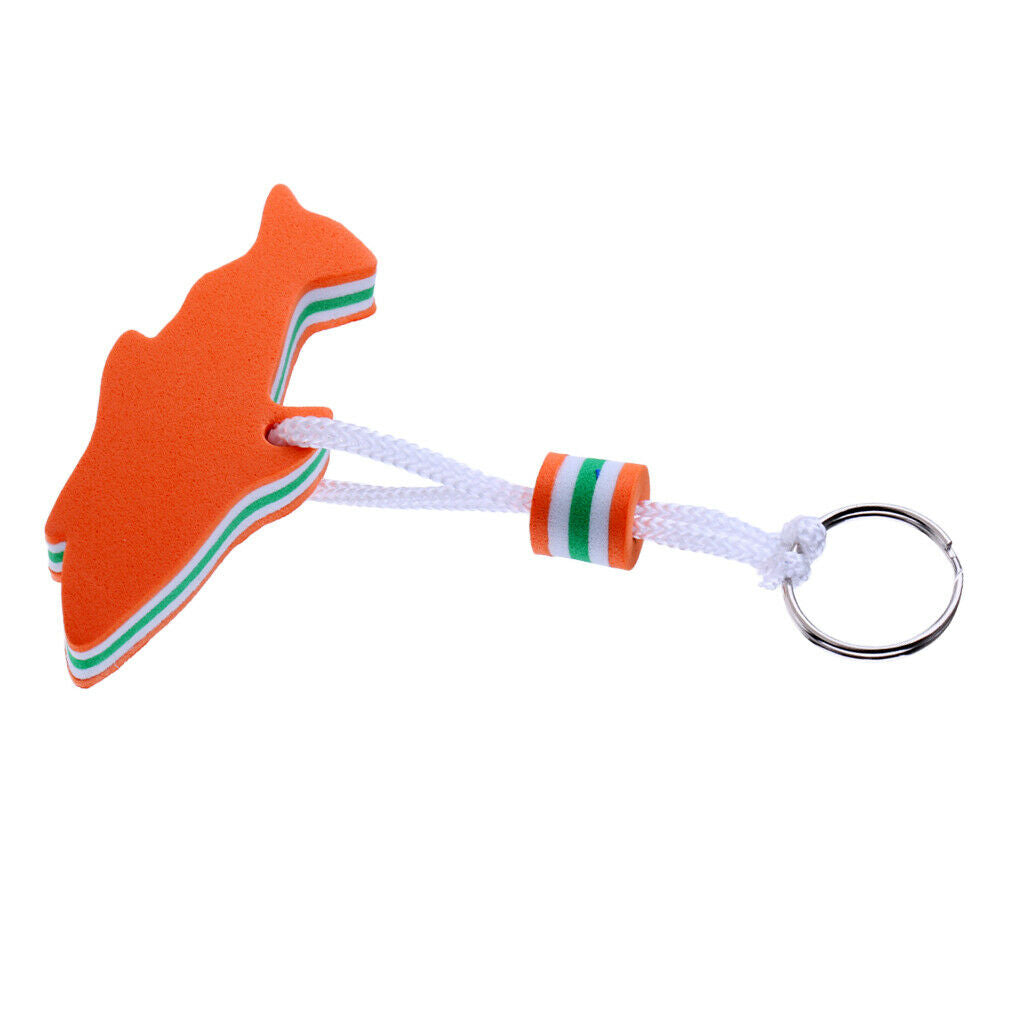 2x Floating Keychain Watersports Floating Keychain, Dolphin Shape