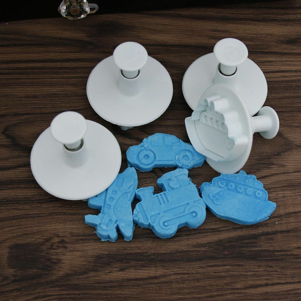 4PCS/LOT Missile vehicle,Tank, Armored car Sample Plastic Cookie Cutter
