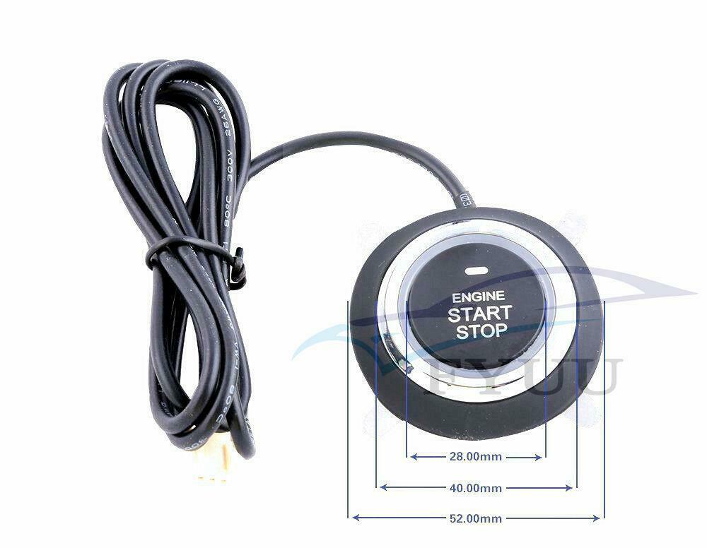 D7 Universal Car Security Alarm System Ignition Engine Start Push Button Remote