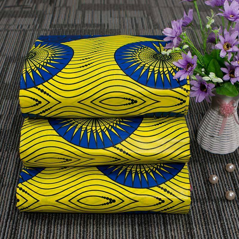 1Yard Ankara African Cotton Wax Printing Fabric DIY Clothes Material Accessories
