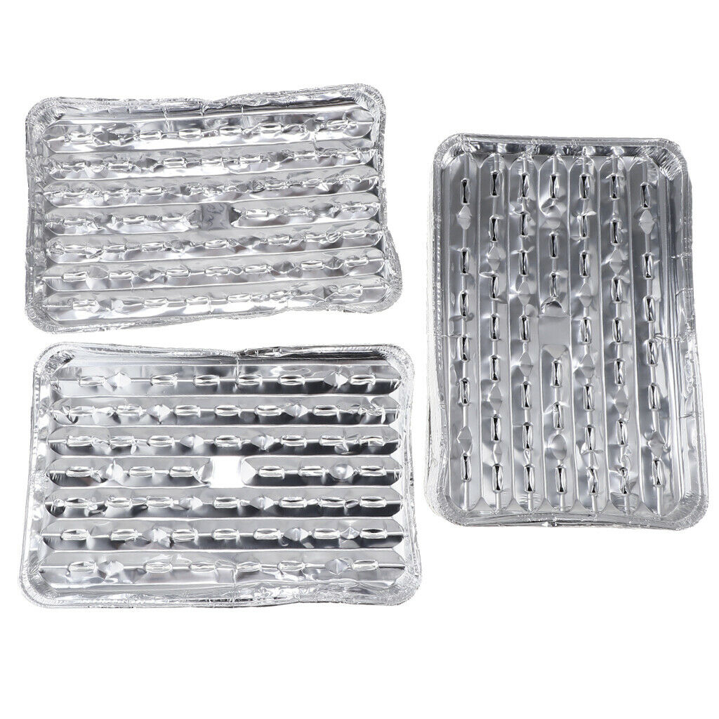 Set of 20 Disposable Aluminum Foil Pan Meat Sea Food Vege Roasting BBQ Spare