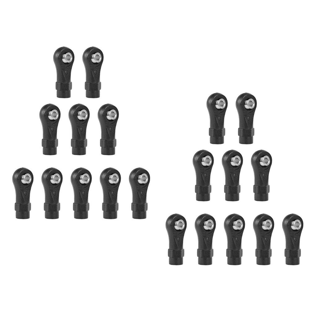 20x Plastic M4 Rod End Balls Joint Head Set for RC Car Buggy Upgrade Parts