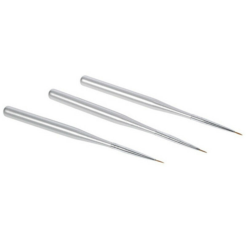 3x uv gel liner brush set painting acrylic pen gourd handle nail art tools  z Tt