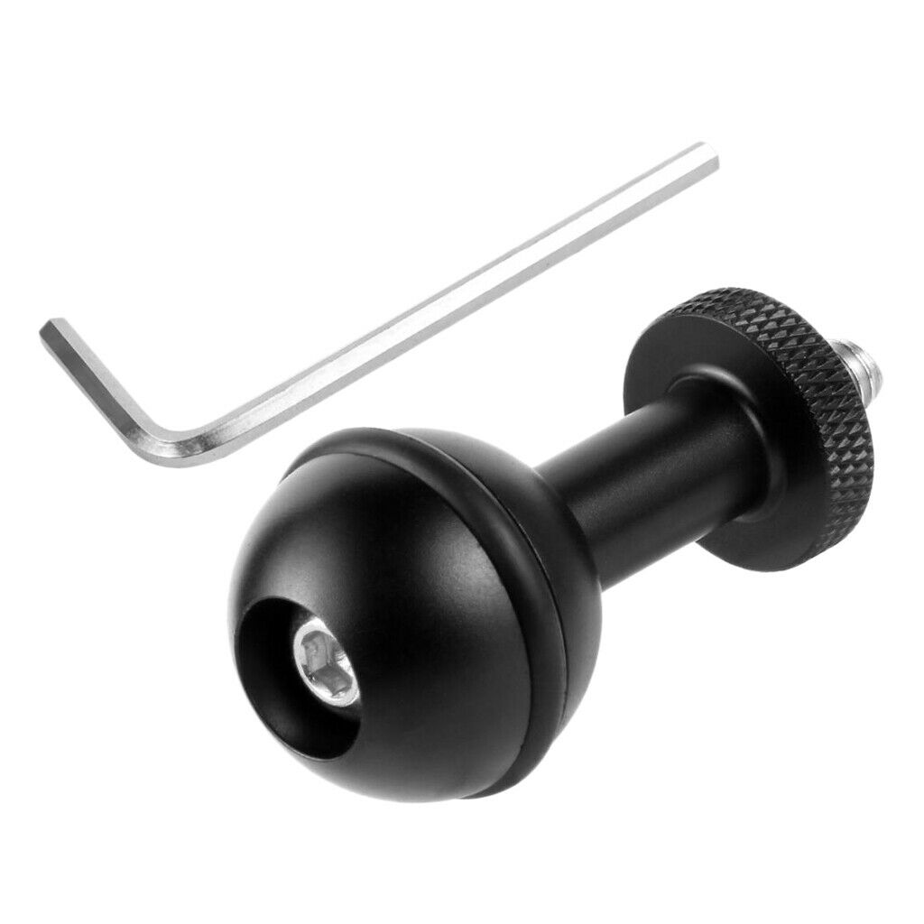 Durable 1" Ball Adapter with 1/4" Screw Underwater Housing Camera Diving Arm