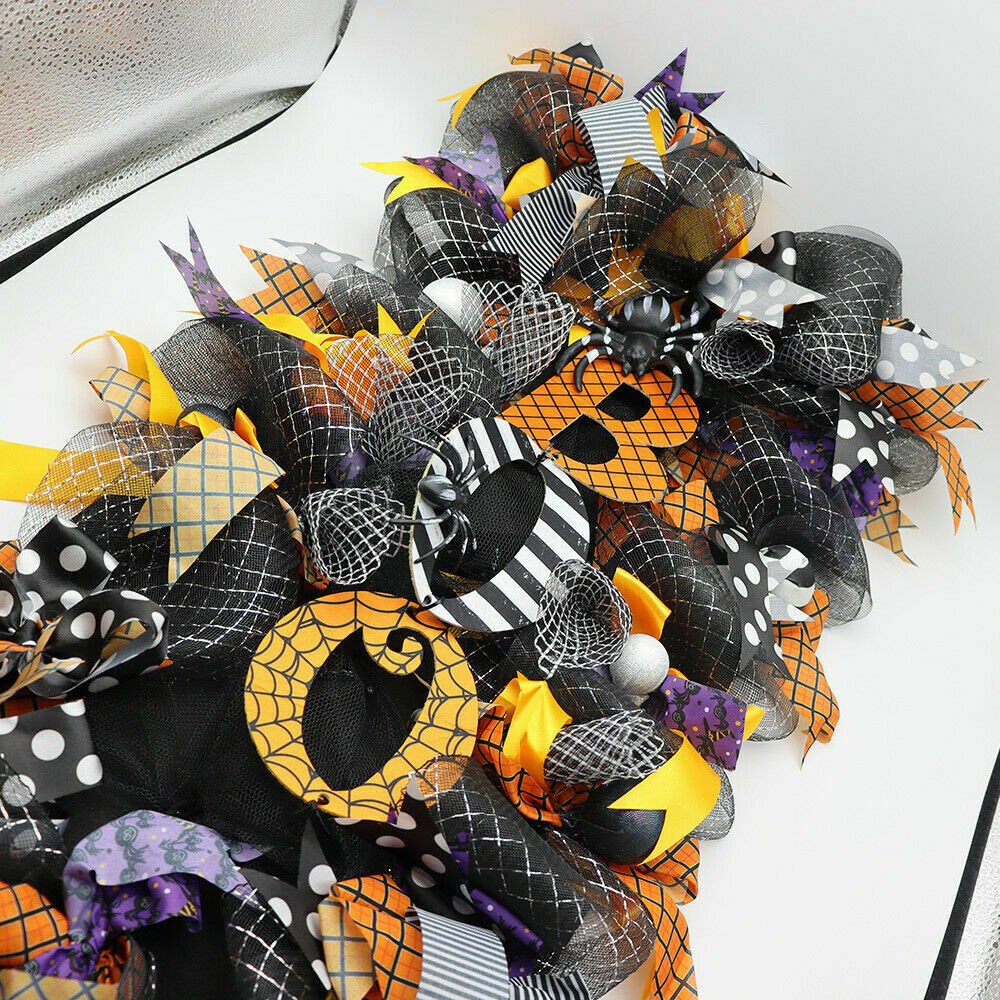 Halloween Decorations Halloween Wreath Fall Wreath Outdoor Front Door Ornament