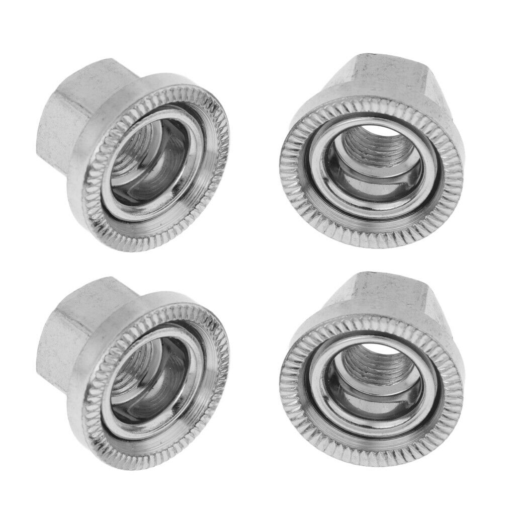 2Pairs Bicycle Wheel Nuts Replacement Universal for Mountain Road Mountain Bike