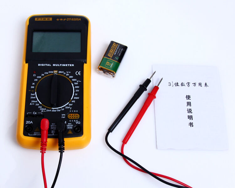 3 1/2Digital LCD multimeter tester Voltmeter Ammeter AC DC Data Hold Function