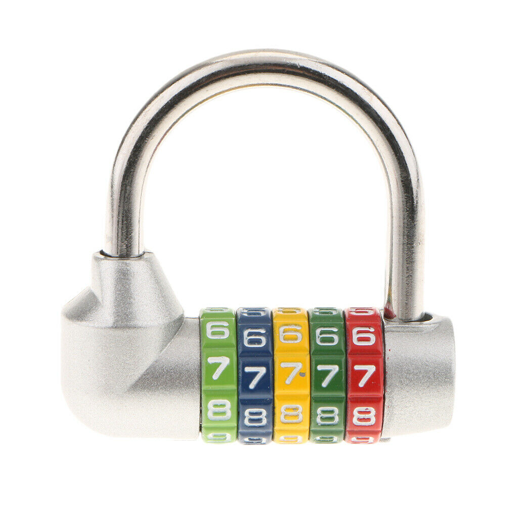 2Pcs Mini 5 Digits Number Password Code Lock Combination Padlock Resettable for