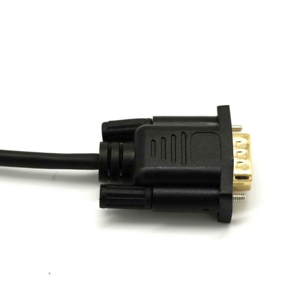 15 Pin VGA Short Video Cable Extension Cable Male to Male for Monitor 30 Cm