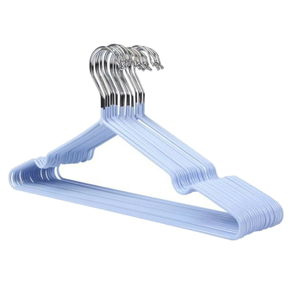 20pieces Clothes Hanger Heavy Duty Coat Hanger Rack Bathroom Blue/Lilac