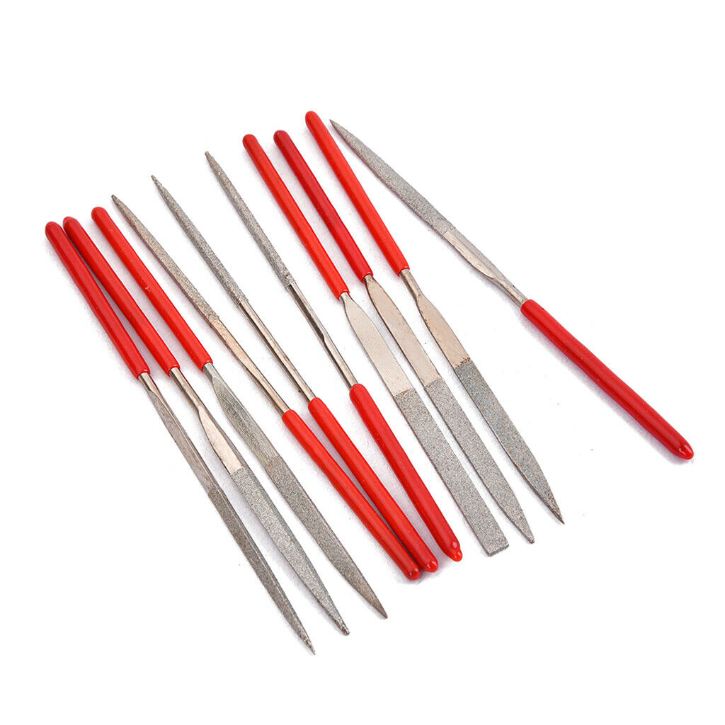 Guitar Instrument Repair Tool Set Sanding Frets Nut Files Set 10 Pieces