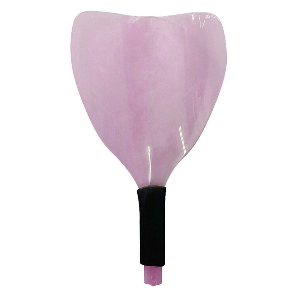 Pink Plastic Reusable Home Hairdressing Shield with Highlight Hair Comb