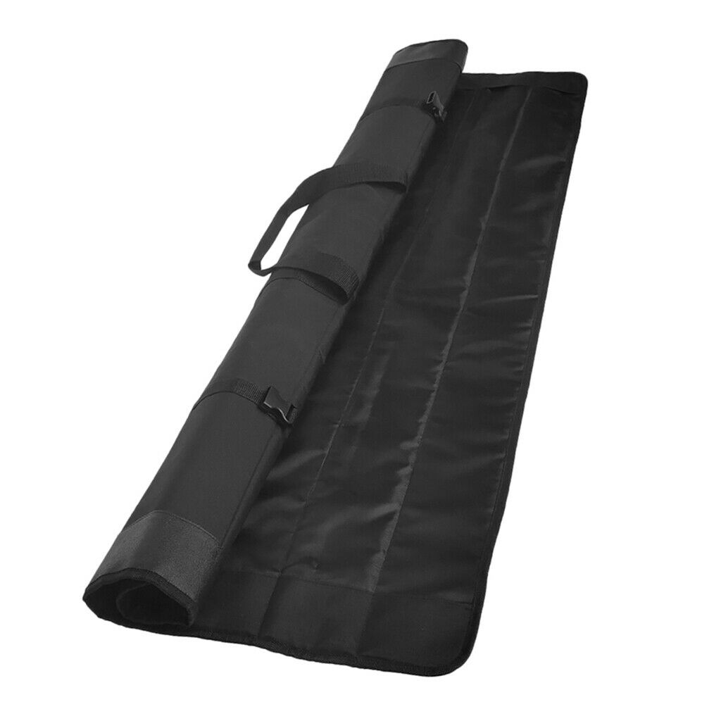 Fishing Rod Holdall Bag Sleeve Carrier Fishing Tackle Storage Bag Black