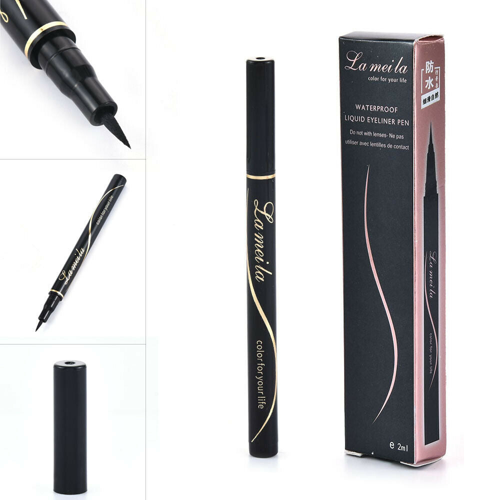 Eyeliner Waterproof Liquid Eye Liner Pen Pencil Makeup Cosmetic Tool Black UK