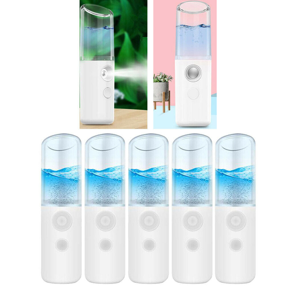 5Pcs USB Handy Mini Nano Mister Face Hydration Facial Moisturizing Mist Sprayer