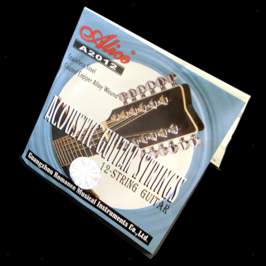 12 Copper Coiled Strings Acoustic Guitar Replacements