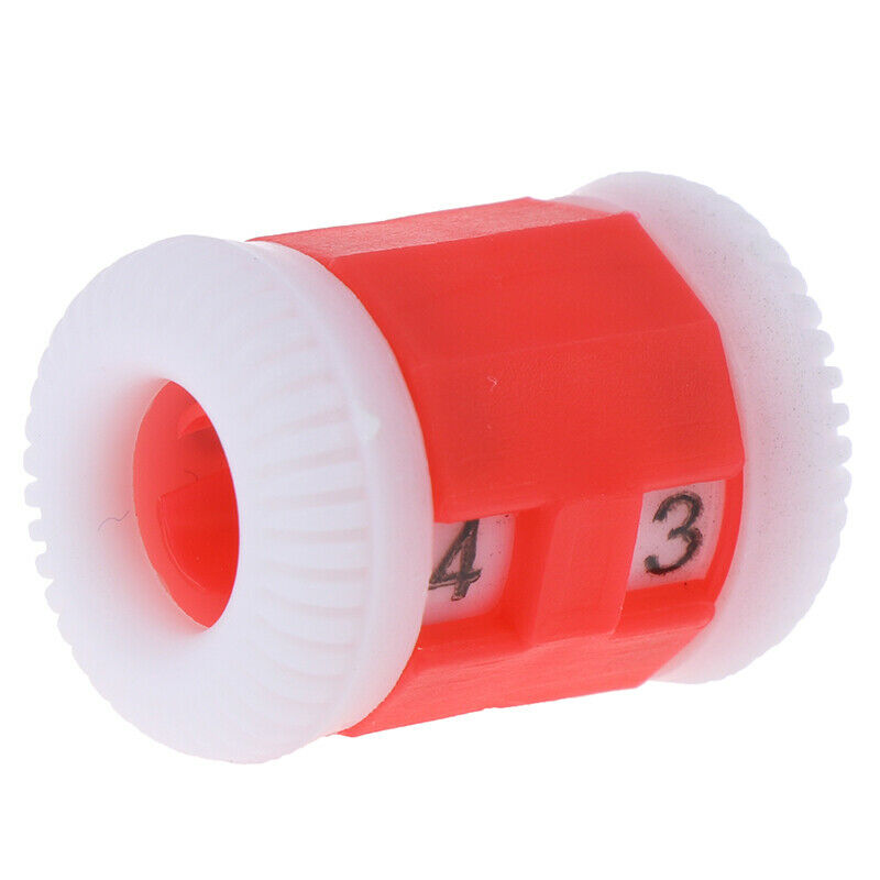 2Red +2Blue Plastic Knitting Needles Row Counter Lines Number Calculator .l8