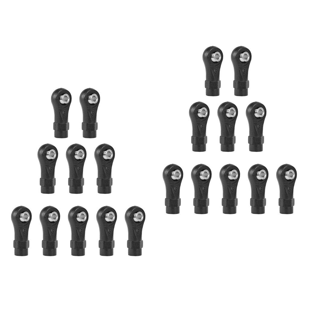 20x Plastic M4 Rod End Balls Joint Head Set for RC Car Buggy Upgrade Parts