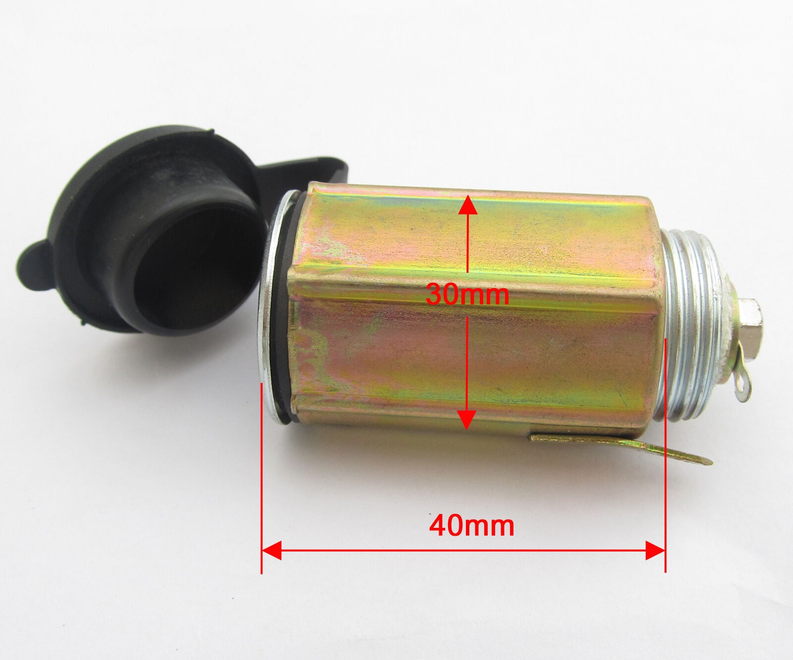4pcs 12V Power Jack Cigarette Lighter Socket Outlet Marine Motorcycle Metal Base