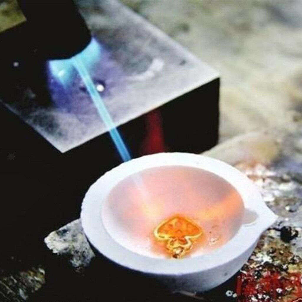 6x Graphite Crucible Set Graphite Mold Kit Torch Melting Casting Jewelry Repair