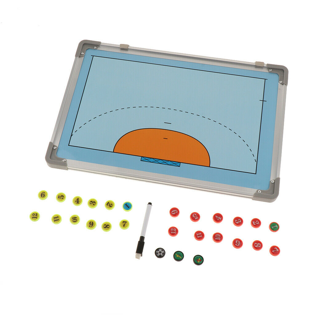 Handball Coaching Board Magnetic Strategy Clipboards Waterproof Teaching Aids