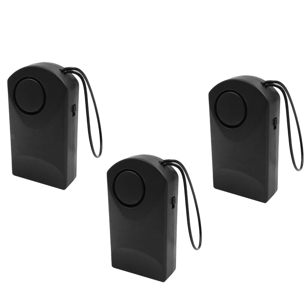 3PCS Door Open Alarm Door Handle/Knob Hanging Burglar Alarm for Home Dorms