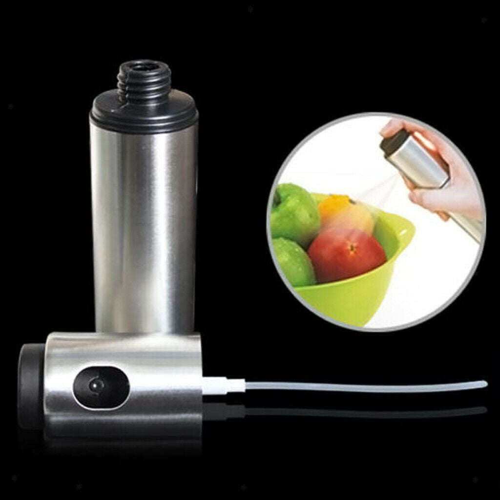 Stainless Steel Olive Oil Pump Spray Bottle Sprayer Vinegar Salad Dressing
