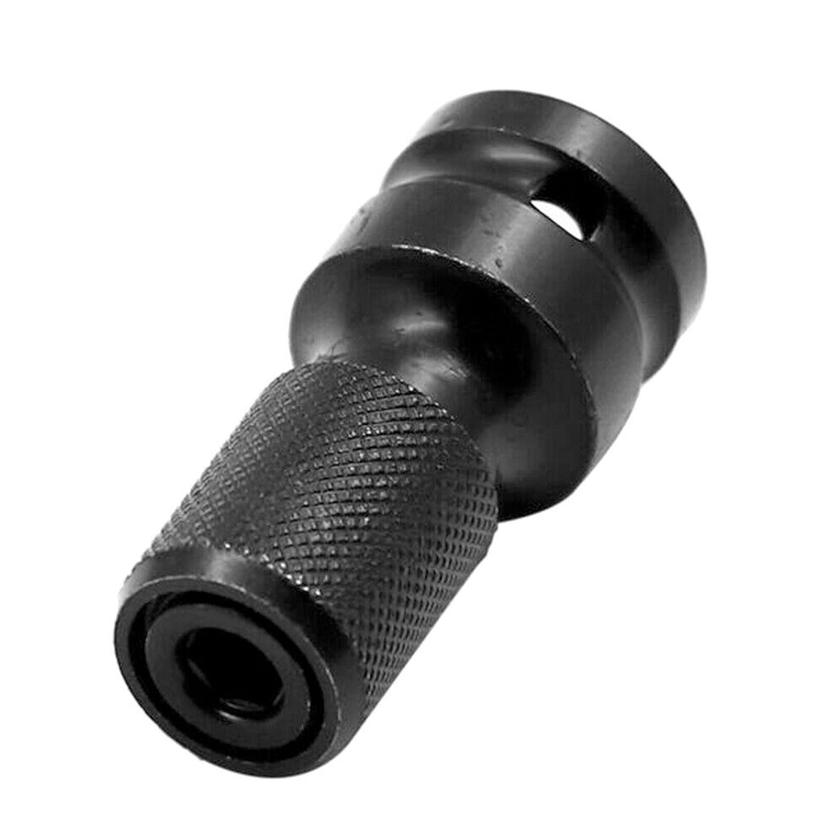 2Pcs 1/2" Drive To 1/4" Socket Adapter Hex Drill Chuck Change For Impact Wrench