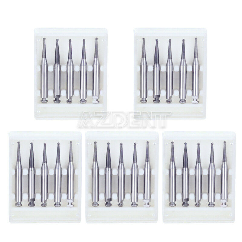 10 Kits Dental Lab Clinic Low Speed Right Angle Tungsten Steel Drill Burs RA1
