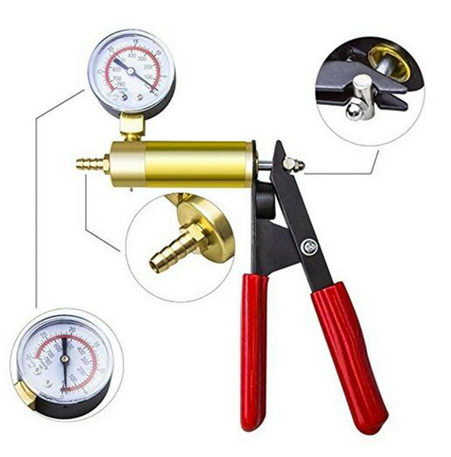 2 in 1 Brake Fluid Bleeder Oil Change Hand Held Vacuum Pistol Pump Tester Kit