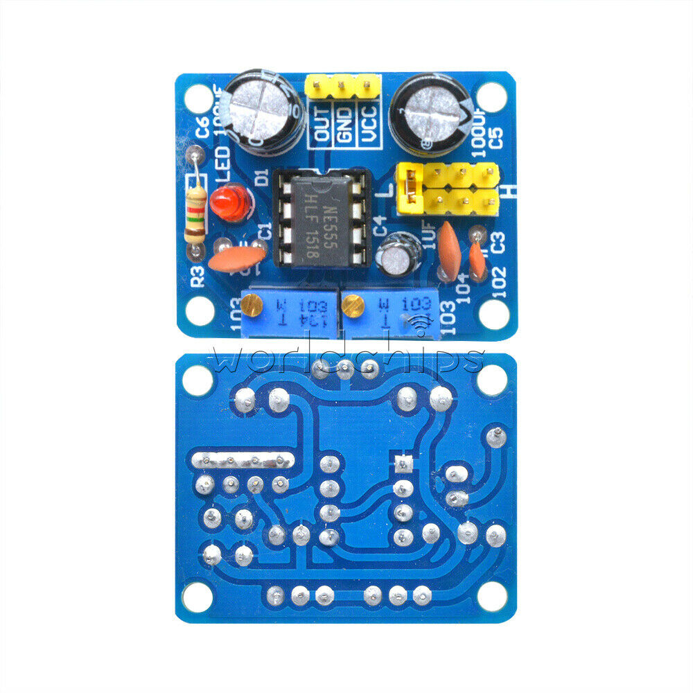 Duty Cycle and Frequency Adjustable NE555 Square Wave Module DIY Kit