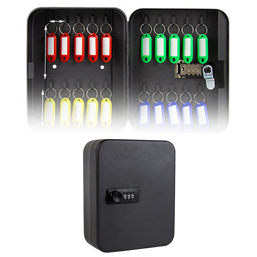 Wall Mounted Password Key Box Digital Code Lock Put 20pcs Keys Key Cabinet Key