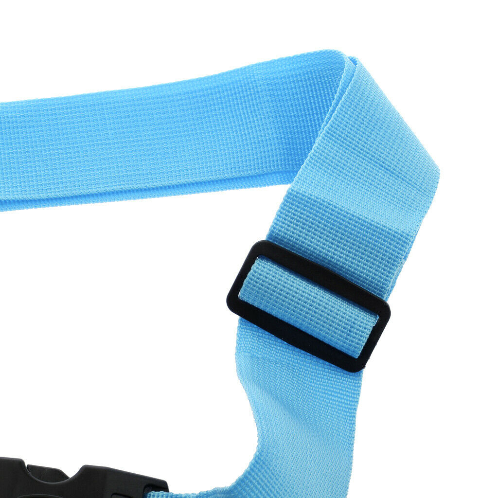 50-95cm Luggage Strap Adjustable Travel Belt w/ 3-Dial Combination Lock Blue