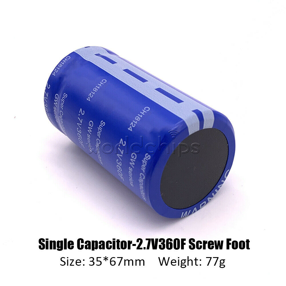 1Pc 2.7-16V 16.6-3400F LOW ESR Electrolytic Capacitor With Protection Board