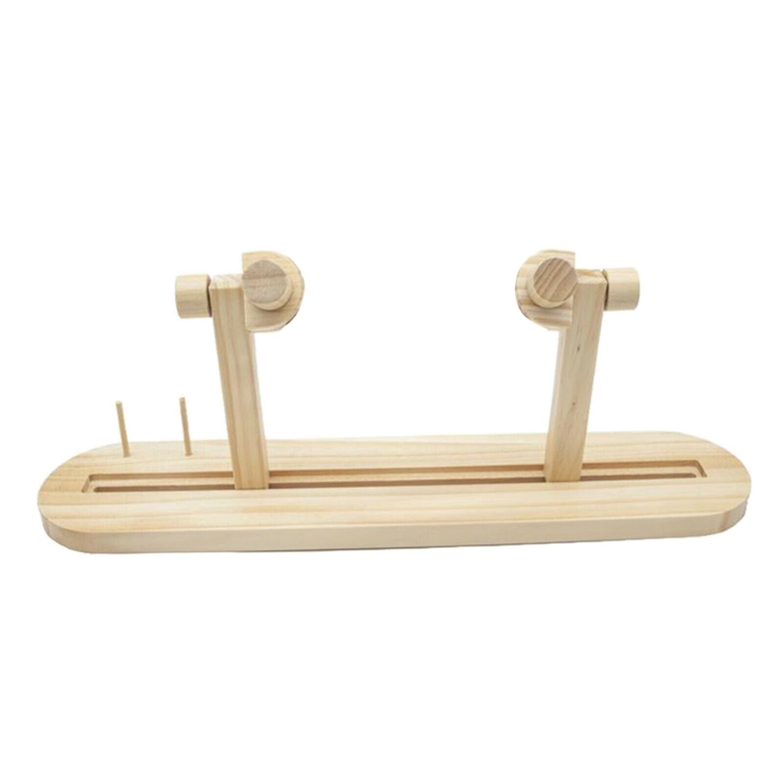 Adjustable Wood Cross-stitch Hoop Rack Embroidery Lap Stand Frame Holders Sewing