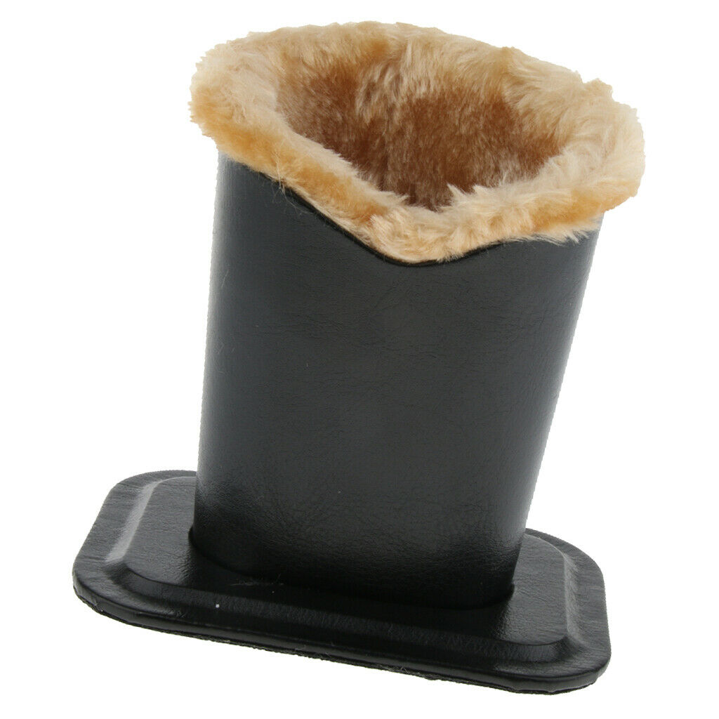 Upright PULeather Anti Scratch Plush Lined Eyeglass Holder Stand Glasses Case 03