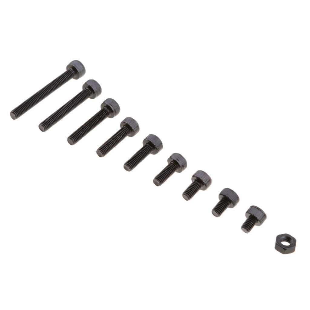 280 Pcs M3 Screws 4mm-25mm Hex Socket Kit Set Jig Caps