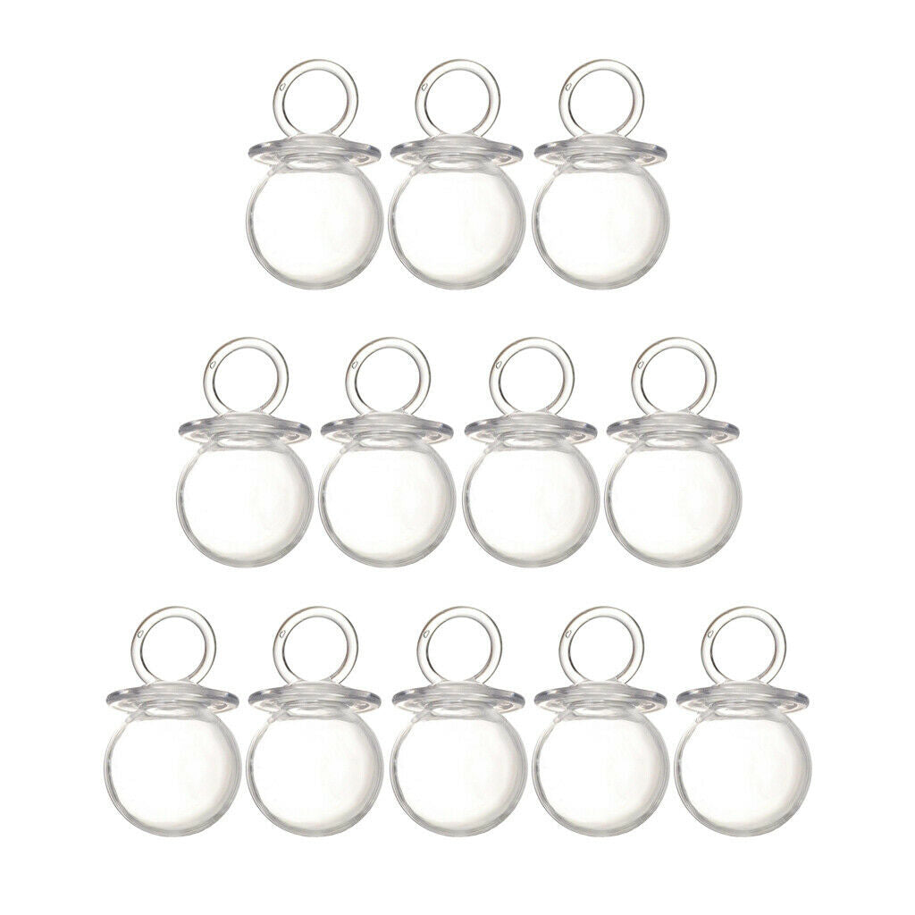 12pcs Fillable Baby Shower Pacifier Shape Candy Favor