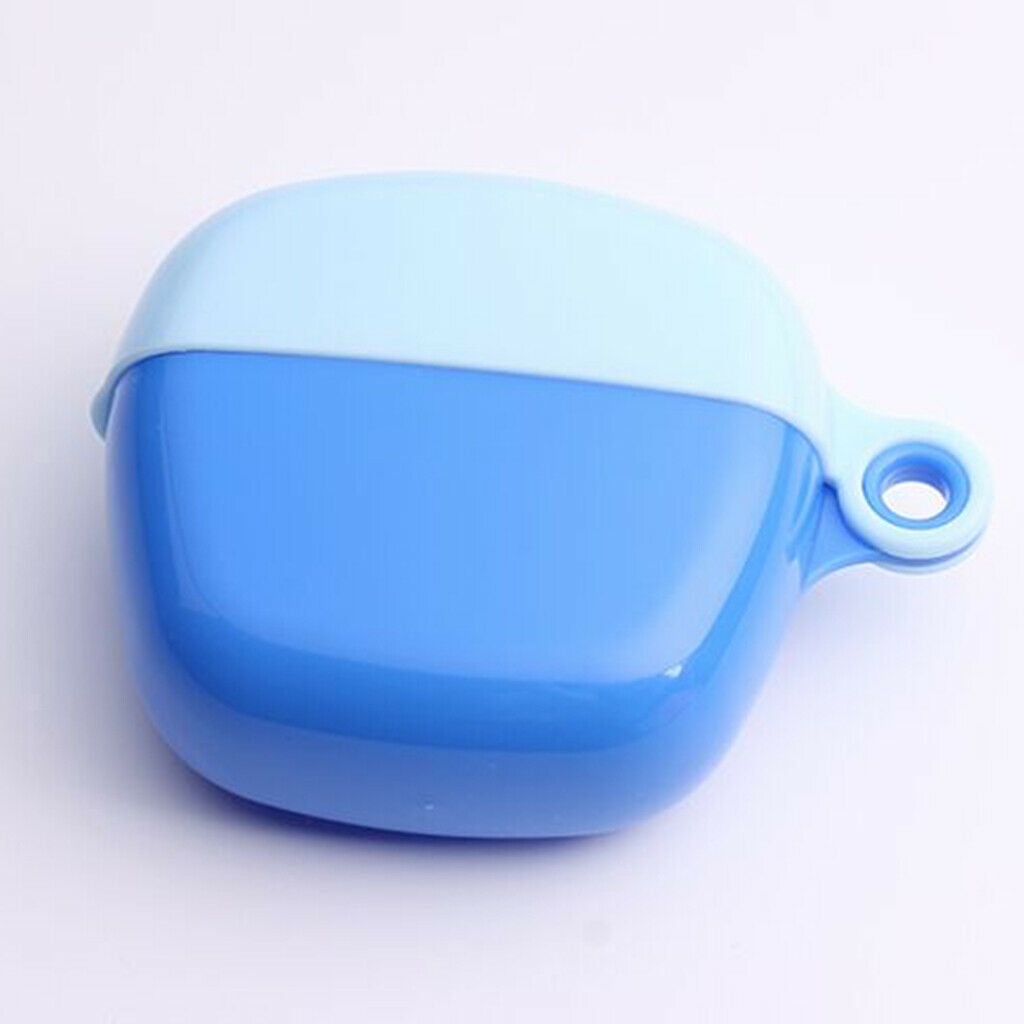 Dummy Pacifier Soothers Storage Case Travel Box Holder for Baby - Blue, as